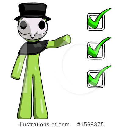 Royalty-Free (RF) Green Design Mascot Clipart Illustration by Leo Blanchette - Stock Sample #1566375