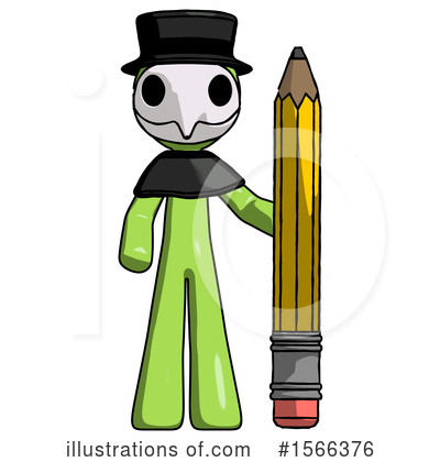 Royalty-Free (RF) Green Design Mascot Clipart Illustration by Leo Blanchette - Stock Sample #1566376
