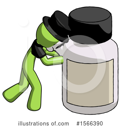 Royalty-Free (RF) Green Design Mascot Clipart Illustration by Leo Blanchette - Stock Sample #1566390