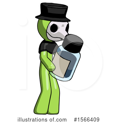 Royalty-Free (RF) Green Design Mascot Clipart Illustration by Leo Blanchette - Stock Sample #1566409