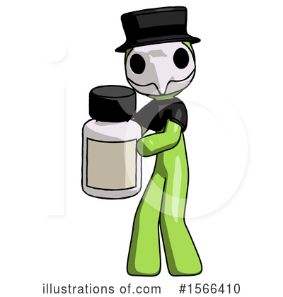 Royalty-Free (RF) Green Design Mascot Clipart Illustration by Leo Blanchette - Stock Sample #1566410