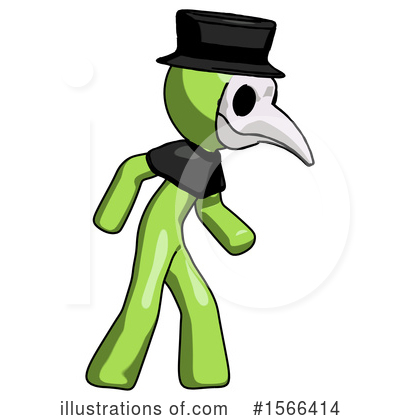 Royalty-Free (RF) Green Design Mascot Clipart Illustration by Leo Blanchette - Stock Sample #1566414