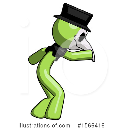 Royalty-Free (RF) Green Design Mascot Clipart Illustration by Leo Blanchette - Stock Sample #1566416