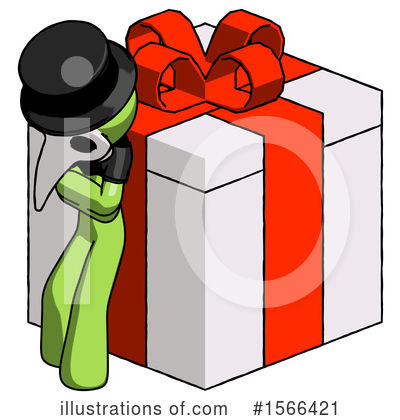 Royalty-Free (RF) Green Design Mascot Clipart Illustration by Leo Blanchette - Stock Sample #1566421