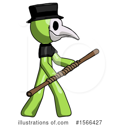 Royalty-Free (RF) Green Design Mascot Clipart Illustration by Leo Blanchette - Stock Sample #1566427