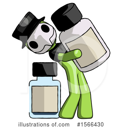 Royalty-Free (RF) Green Design Mascot Clipart Illustration by Leo Blanchette - Stock Sample #1566430