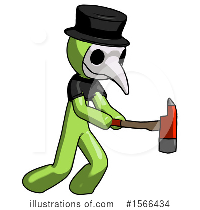 Royalty-Free (RF) Green Design Mascot Clipart Illustration by Leo Blanchette - Stock Sample #1566434