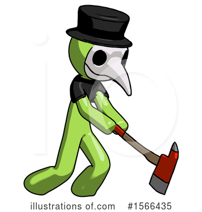 Royalty-Free (RF) Green Design Mascot Clipart Illustration by Leo Blanchette - Stock Sample #1566435