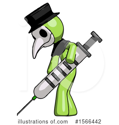 Royalty-Free (RF) Green Design Mascot Clipart Illustration by Leo Blanchette - Stock Sample #1566442
