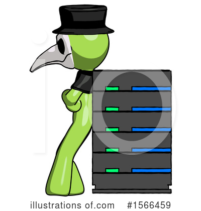 Royalty-Free (RF) Green Design Mascot Clipart Illustration by Leo Blanchette - Stock Sample #1566459