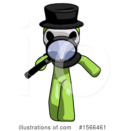 Royalty-Free (RF) Green Design Mascot Clipart Illustration by Leo Blanchette - Stock Sample #1566461