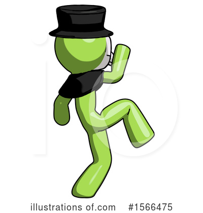 Royalty-Free (RF) Green Design Mascot Clipart Illustration by Leo Blanchette - Stock Sample #1566475