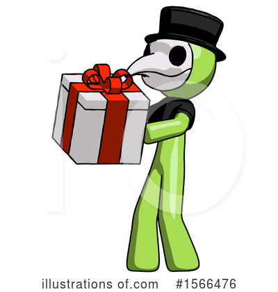 Royalty-Free (RF) Green Design Mascot Clipart Illustration by Leo Blanchette - Stock Sample #1566476
