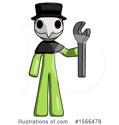 Royalty-Free (RF) Green Design Mascot Clipart Illustration by Leo Blanchette - Stock Sample #1566478