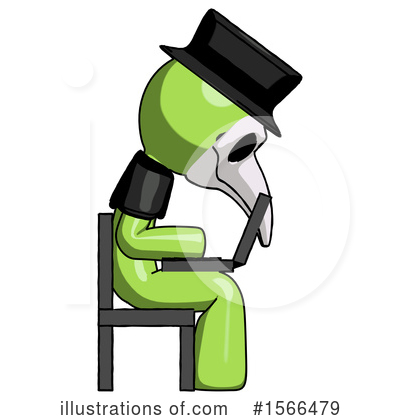 Royalty-Free (RF) Green Design Mascot Clipart Illustration by Leo Blanchette - Stock Sample #1566479