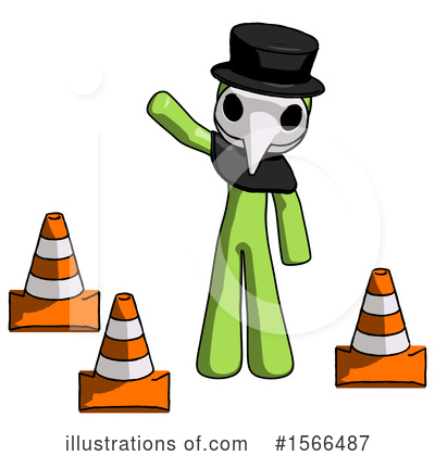 Royalty-Free (RF) Green Design Mascot Clipart Illustration by Leo Blanchette - Stock Sample #1566487