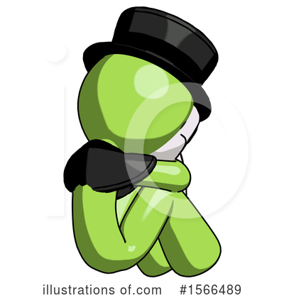 Royalty-Free (RF) Green Design Mascot Clipart Illustration by Leo Blanchette - Stock Sample #1566489