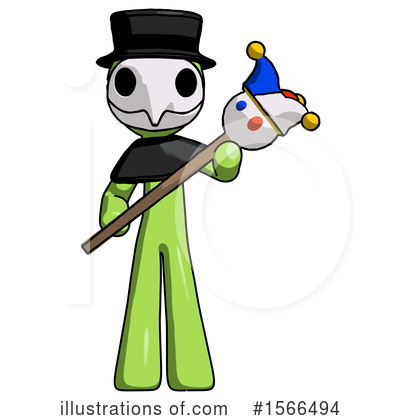Royalty-Free (RF) Green Design Mascot Clipart Illustration by Leo Blanchette - Stock Sample #1566494