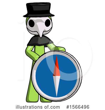 Royalty-Free (RF) Green Design Mascot Clipart Illustration by Leo Blanchette - Stock Sample #1566496