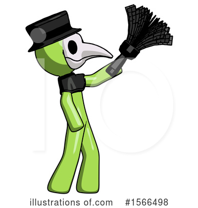 Royalty-Free (RF) Green Design Mascot Clipart Illustration by Leo Blanchette - Stock Sample #1566498