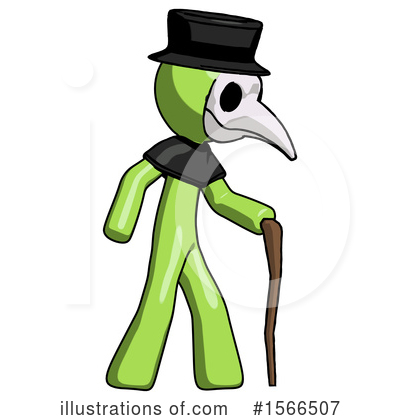 Royalty-Free (RF) Green Design Mascot Clipart Illustration by Leo Blanchette - Stock Sample #1566507