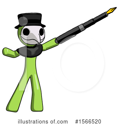 Royalty-Free (RF) Green Design Mascot Clipart Illustration by Leo Blanchette - Stock Sample #1566520