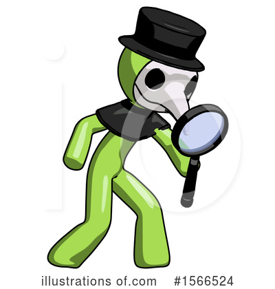 Royalty-Free (RF) Green Design Mascot Clipart Illustration by Leo Blanchette - Stock Sample #1566524