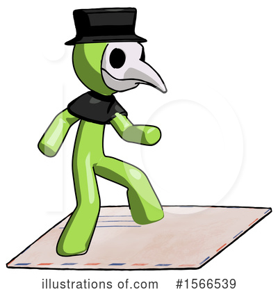 Royalty-Free (RF) Green Design Mascot Clipart Illustration by Leo Blanchette - Stock Sample #1566539