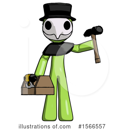 Royalty-Free (RF) Green Design Mascot Clipart Illustration by Leo Blanchette - Stock Sample #1566557