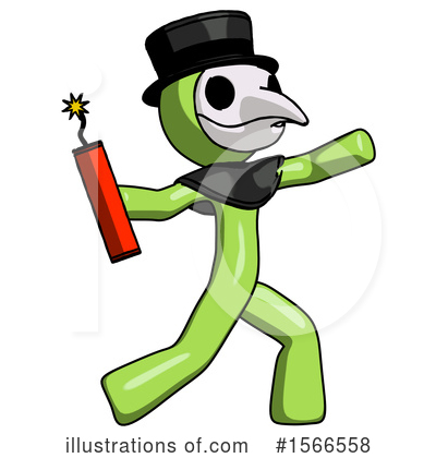 Royalty-Free (RF) Green Design Mascot Clipart Illustration by Leo Blanchette - Stock Sample #1566558