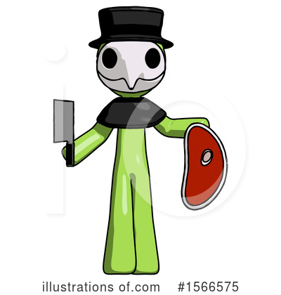 Royalty-Free (RF) Green Design Mascot Clipart Illustration by Leo Blanchette - Stock Sample #1566575