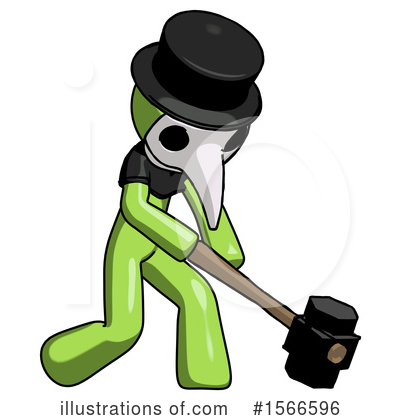 Royalty-Free (RF) Green Design Mascot Clipart Illustration by Leo Blanchette - Stock Sample #1566596