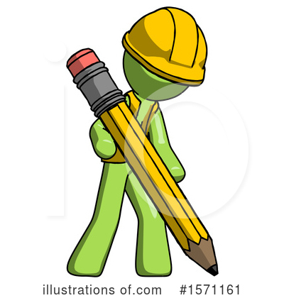 Royalty-Free (RF) Green Design Mascot Clipart Illustration by Leo Blanchette - Stock Sample #1571161