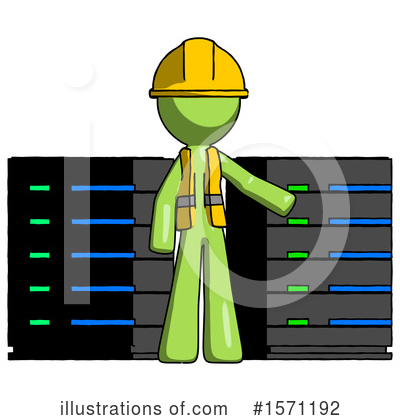 Royalty-Free (RF) Green Design Mascot Clipart Illustration by Leo Blanchette - Stock Sample #1571192
