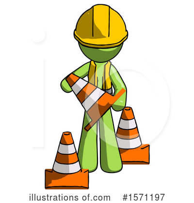 Royalty-Free (RF) Green Design Mascot Clipart Illustration by Leo Blanchette - Stock Sample #1571197