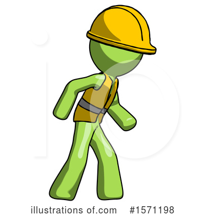Royalty-Free (RF) Green Design Mascot Clipart Illustration by Leo Blanchette - Stock Sample #1571198
