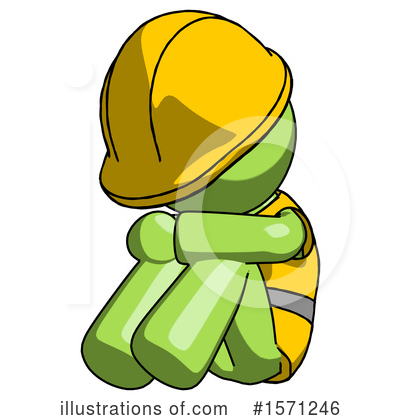 Royalty-Free (RF) Green Design Mascot Clipart Illustration by Leo Blanchette - Stock Sample #1571246