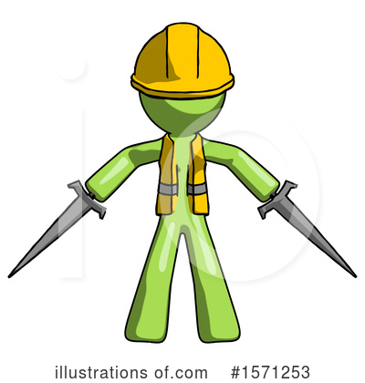 Royalty-Free (RF) Green Design Mascot Clipart Illustration by Leo Blanchette - Stock Sample #1571253