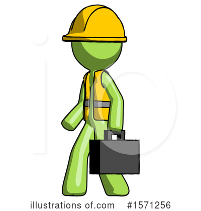 Royalty-Free (RF) Green Design Mascot Clipart Illustration by Leo Blanchette - Stock Sample #1571256