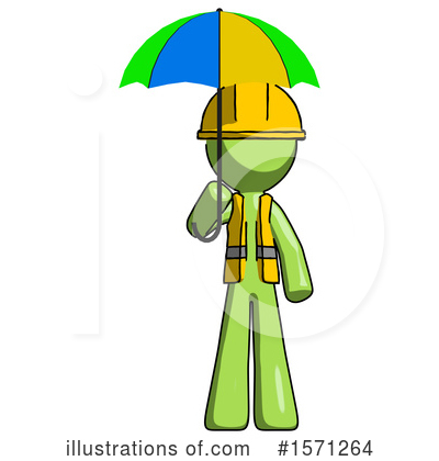 Royalty-Free (RF) Green Design Mascot Clipart Illustration by Leo Blanchette - Stock Sample #1571264