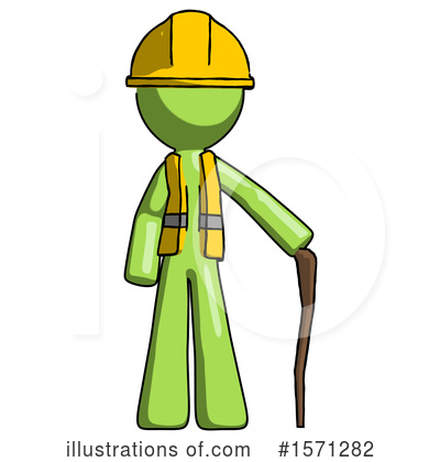 Royalty-Free (RF) Green Design Mascot Clipart Illustration by Leo Blanchette - Stock Sample #1571282