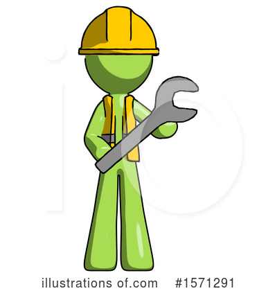 Royalty-Free (RF) Green Design Mascot Clipart Illustration by Leo Blanchette - Stock Sample #1571291