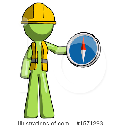 Royalty-Free (RF) Green Design Mascot Clipart Illustration by Leo Blanchette - Stock Sample #1571293
