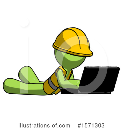 Royalty-Free (RF) Green Design Mascot Clipart Illustration by Leo Blanchette - Stock Sample #1571303