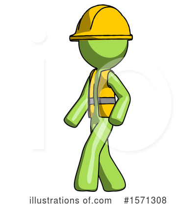 Royalty-Free (RF) Green Design Mascot Clipart Illustration by Leo Blanchette - Stock Sample #1571308