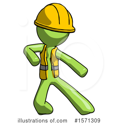 Royalty-Free (RF) Green Design Mascot Clipart Illustration by Leo Blanchette - Stock Sample #1571309