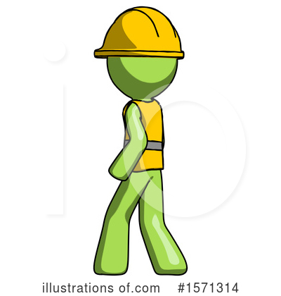 Royalty-Free (RF) Green Design Mascot Clipart Illustration by Leo Blanchette - Stock Sample #1571314