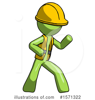 Royalty-Free (RF) Green Design Mascot Clipart Illustration by Leo Blanchette - Stock Sample #1571322