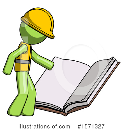 Royalty-Free (RF) Green Design Mascot Clipart Illustration by Leo Blanchette - Stock Sample #1571327