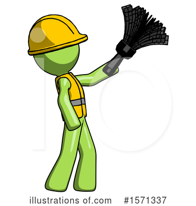 Royalty-Free (RF) Green Design Mascot Clipart Illustration by Leo Blanchette - Stock Sample #1571337